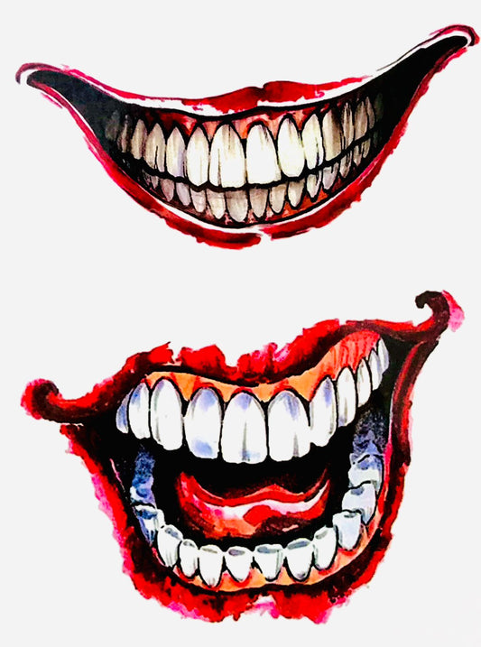 Joker Smile Face | Halloween | Set Of 2